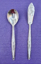 Stainless Silverware, STYLECRAFT, SYF2 JAPAN SUGAR SPOON AND BUTTER KNIFE