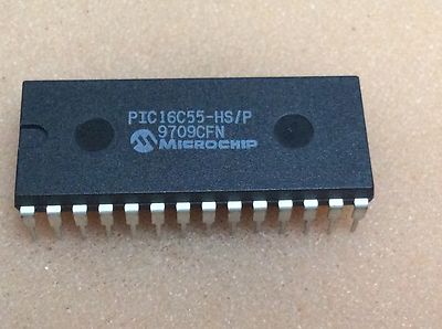 PIC16C55-HS/P Microchip  8-Bit Microcontroller 20 I/O 512x12 Bit DIP28 #B3