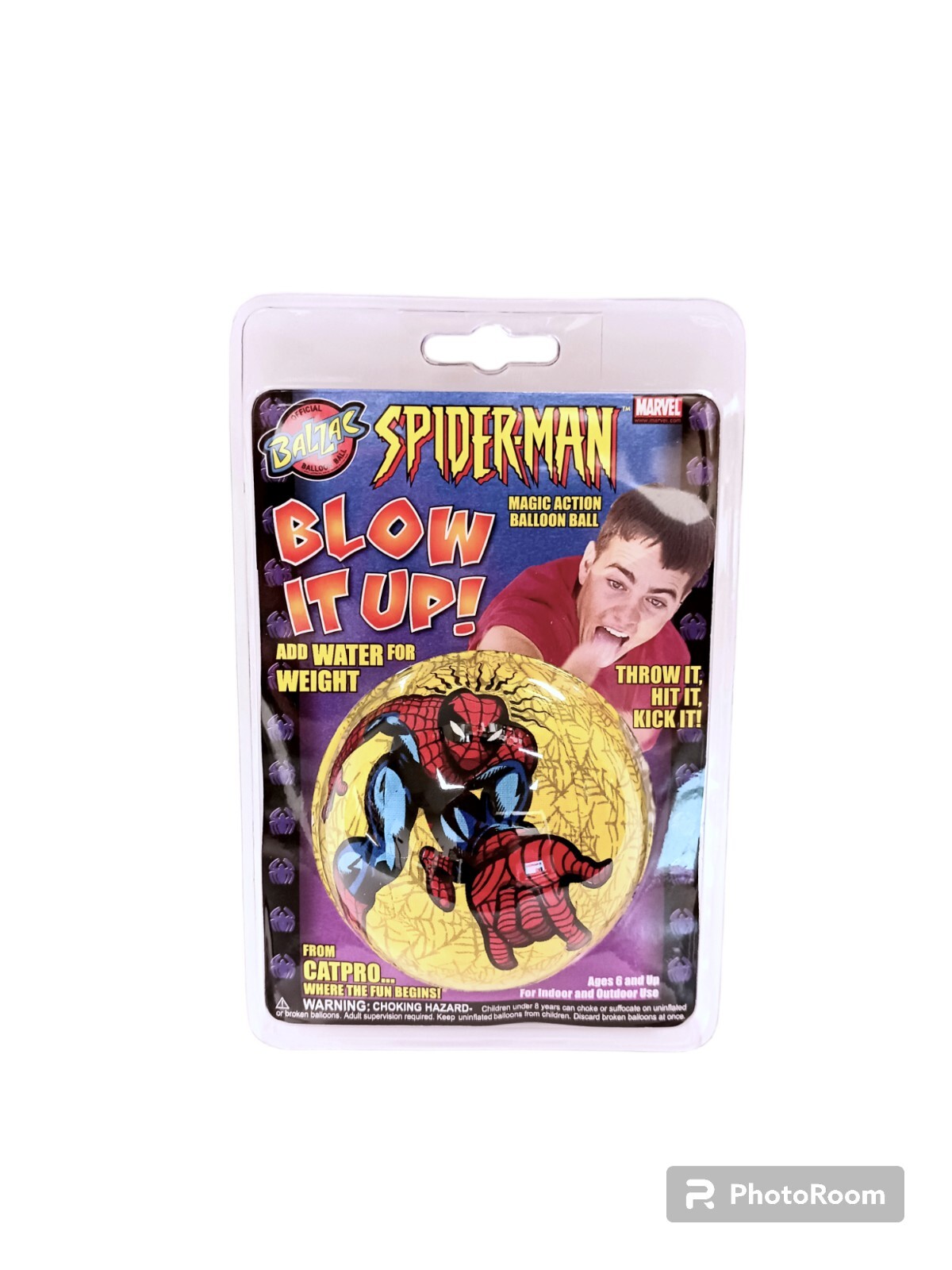 Vintage 2002 Balzac Toys Glop Spiderman Magic Action Balloon Ball eBay