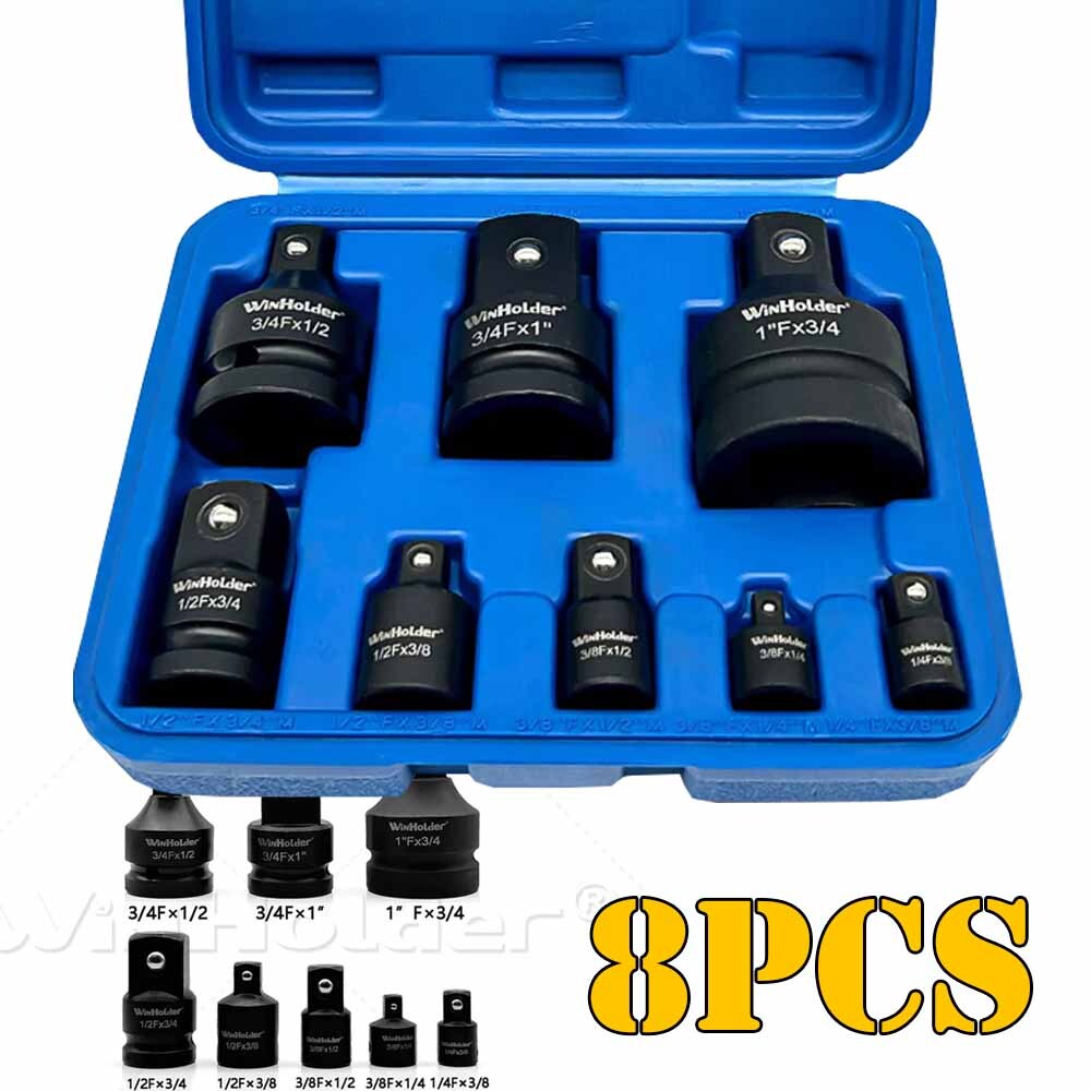 5-Piece Heavy Duty Impact Universal Joint Socket Set – 3/8” Drive, Stainless Steel, For Tough Automotive Jobs