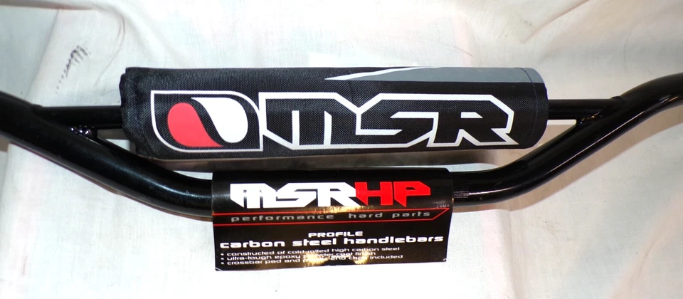 Manillar de motocross negro con recubrimiento en polvo de acero al carbono MSR CR-MID 7/8 110394 #1 Foto 2 de 4