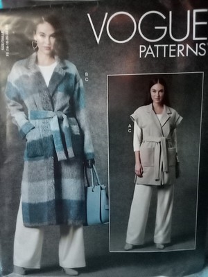 Vogue V1758 Womens 16 to 24 Jacket, Vest and Pants Uncut Sewing Pattern New