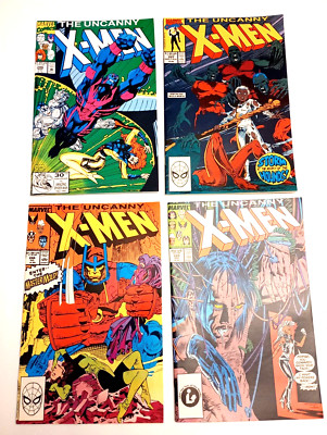 Uncanny X-Men Comic Lot 220 246 265 286 Havok Joins 1st App Crimson Commando KEY
