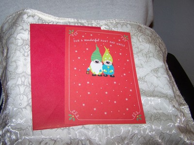 Hallmark Expressions Christmas Greeting Card & Envelope ~ For Aunt & Uncle