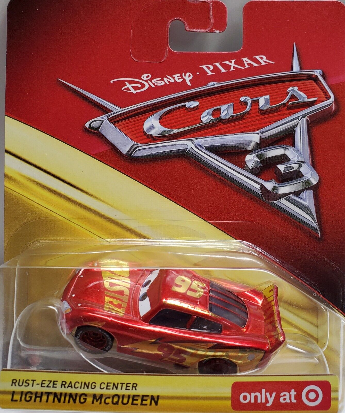 DISNEY PIXAR CARS 3 RUST-EZE RACING CENTER LIGHTNING MCQUEEN, BRAND NEW,  LOOSE