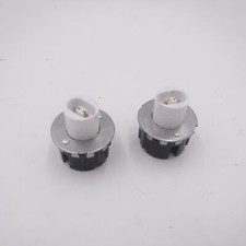 2 Pack 523 leviton fluorescent lamp holder sockets 600v 660w snap in