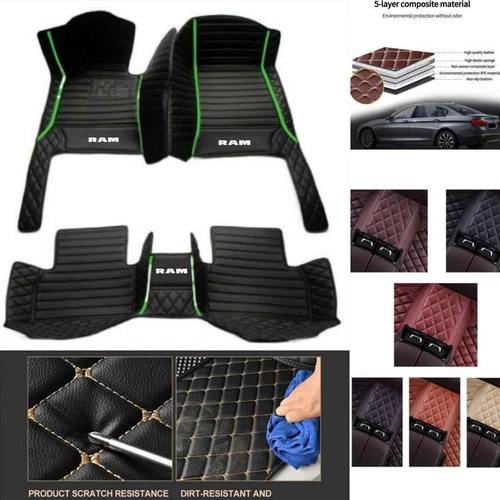 For Dodge RAM1500 Pickup Car Floor Mats Waterproof Carpets Cargo Custom Slips - Bild 6 von 40