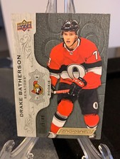 Drake Batherson 2018-19 Upper Deck Engrained Ebony/Black Rookie #35/49 - Ottawa 