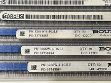 BOURNS 3266W-1-102LF Trimpot Cermet Trimmer POT 12 Turn .25W 1k Ohm