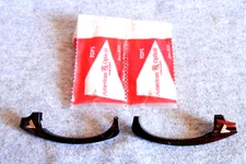 american optical vintage eyeglass brow tops pair sirmont brown wood 44