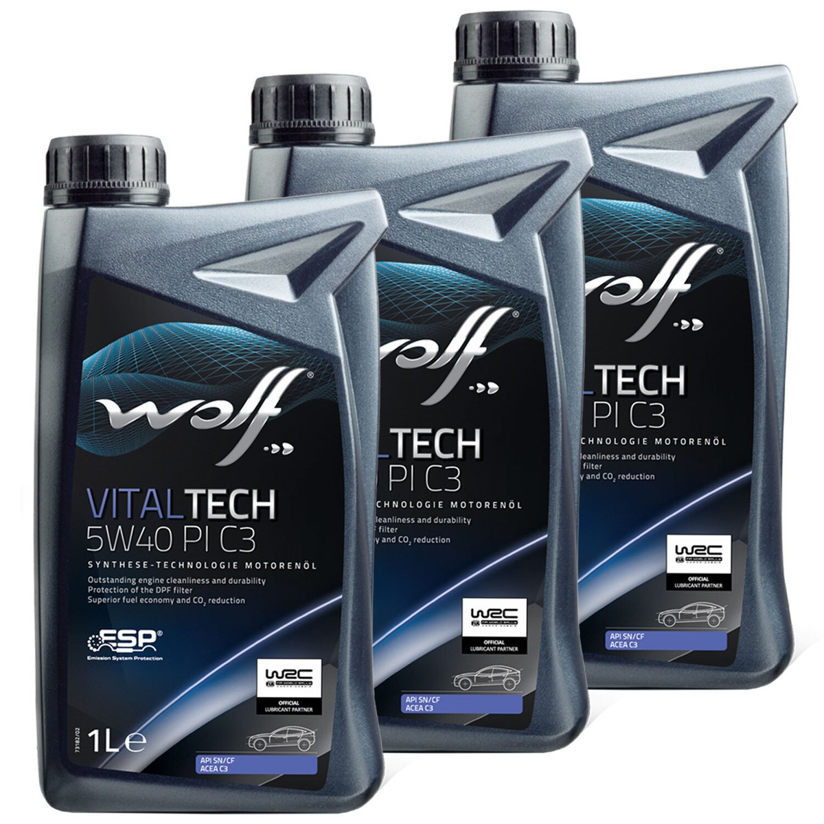ＷＡ　HI -CAPACITY．45 Motoröl WOLF EXTENDTECH HM 28116 SAE 5W40 4 X 5 Liter für