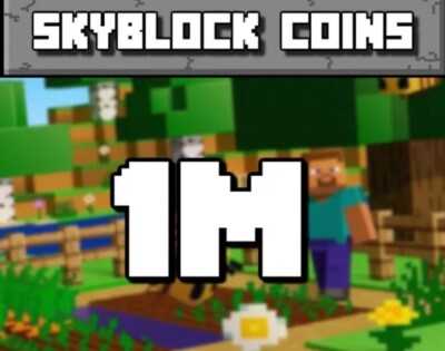 Minecraft Hypixel Skyblock 1 Million Coins To You VIRTUAL IN GAME ITEM Read Desc