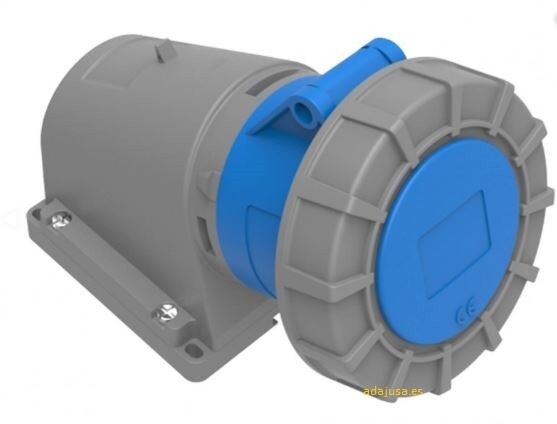 Toma de enchufe CEE-CETAC 32A 2P-T con caja superficie 90º IP-67