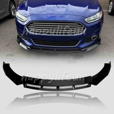 For Ford Focus MK3 MK4 MK5 Car Front Bumper Splitter Lip Diffuser Spoiler Glossy