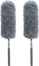 2 Pack Small Microfiber Feather Duster for Cleaning, Hand Washable Dusters