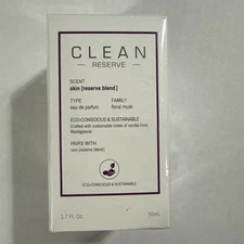 CLEAN RESERVE Skin Eau de Parfum Spray 1.7 oz EDP Perfume Fragrance New