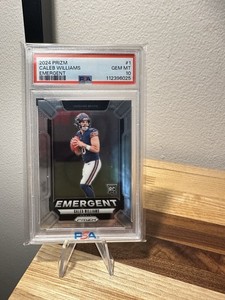 2024 Panini Prizm Prizmatic Caleb Williams #1 Emergent PSA 10