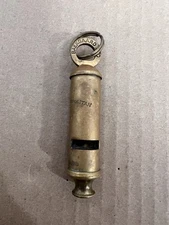 Vintage BAEKGAARD LTD The Metropolitan Policy Brass Whistle England