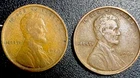 1909 And 1909VDB Lincoln Wheat Cents. First Year. 2 Coin Set At VF/XF Details