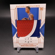 #/75! 🚨2024-25 Panini National Treasures Ron Holland II RC Rookie True RP - 154