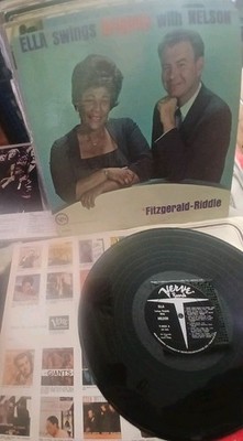 Fitzgerald-Riddle Ella Swings Brightly w/Nelson  (EX) V-4054 1st Press'62 STEREO