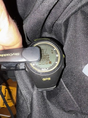 SkyCaddie Golf GPS Watch Black/Green Includes Charging Cable