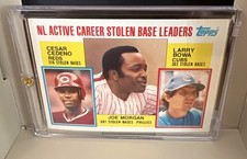 1984 TOPPS TIFFANY BASE LEADERS #705 NL ACTIVE STOLEN