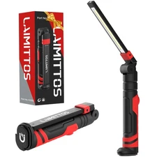 Rechargeable Work Light 2500mAh Magnetic LED Work Light Flashlight Mechanic L...