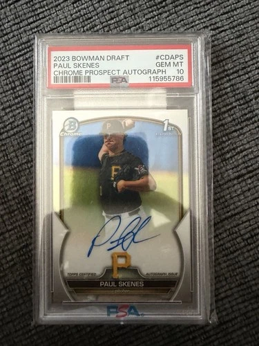 2023 Bowman Draft Chrome Prospect Autographs Paul Skenes Psa 10