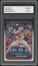 Jose Soriano 2024 Topps #15 Los Angeles Angels MLB Rookie Card RC 1st Graded 10