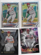 2021 Bowman Chrome Draft Andrew Painter Rookie Refractor,  Invicta and Geoesis