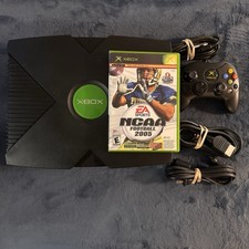 Microsoft Original Xbox System W/ Controller Cables Tested Tops Spin/NCAA 05