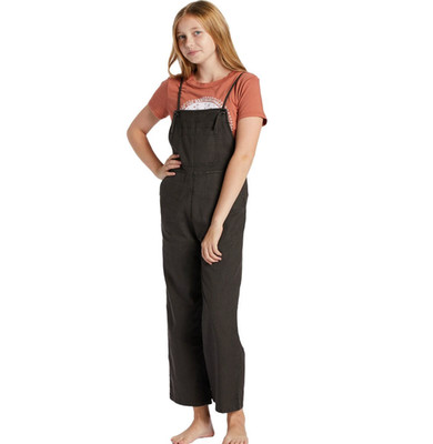 NEW billabong girls size M/10 chambray overalls NWT wild lengths jr style
