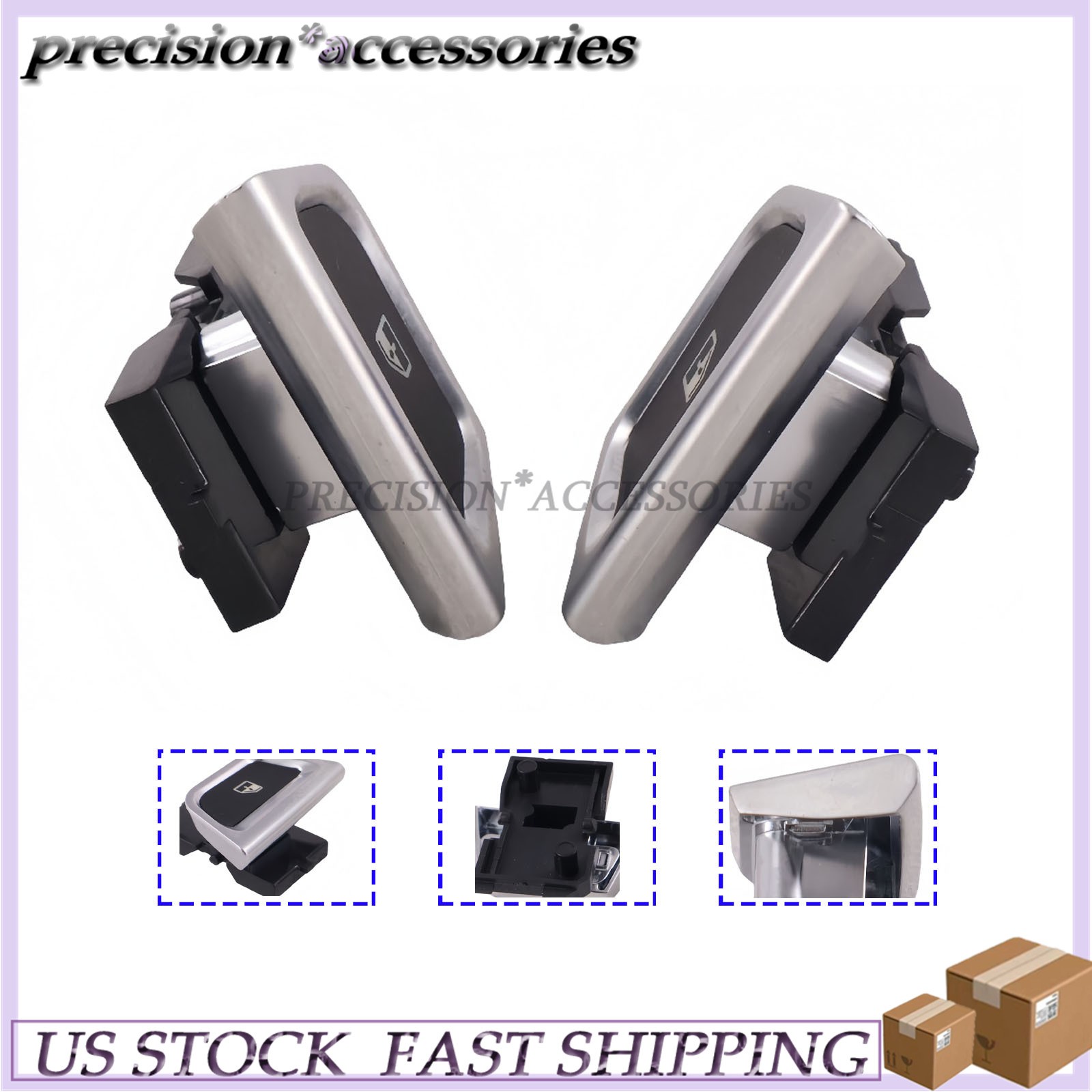 2PCS Power Window Console Button With Supporter For Ferrari California T 2PC