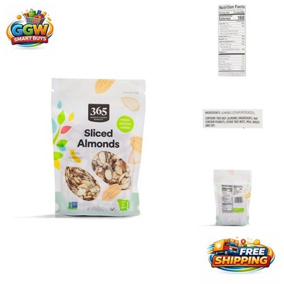 -Friendly Sliced Almonds 8 Ounce - No Sugar Added for Guilt-Free Enjoyment