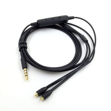 4ft Earphone Audio Cable w/ Volume Control For Shure SE215 SE535 MMCX Headphone