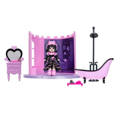 ''Powder Room Playset with Doll and Accessories for Castle - Ages 5+''