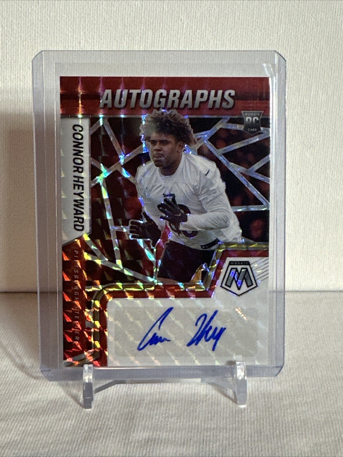 Connor Heyward Panini Mosaic Rookie Autograph Mosaic #RAMCH Red Mosaic