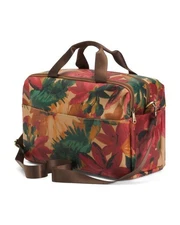 PATRICIA NASH Coated Fabric & Leather Calise Carry On Tote & Strap Spring Multi