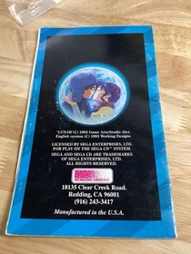 Lunar The Silver Star Sega CD CIB Complete w/ Foam TESTED