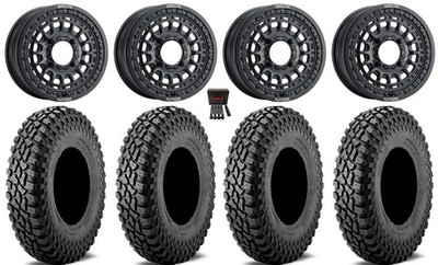 Metal FX Hitman Bdlk 15'' Wheels Bk 32'' Incursion A/T Tires Can-Am Maverick X3