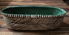 Vintage McCoy RARE Planter Oval Green Inside Abstract Succulents Vase Dish
