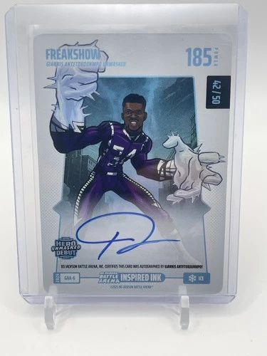 2026 Bo Jackson Battle Arena FREAKSHOW Giannis Antentokounmpo On Card Auto 42/50