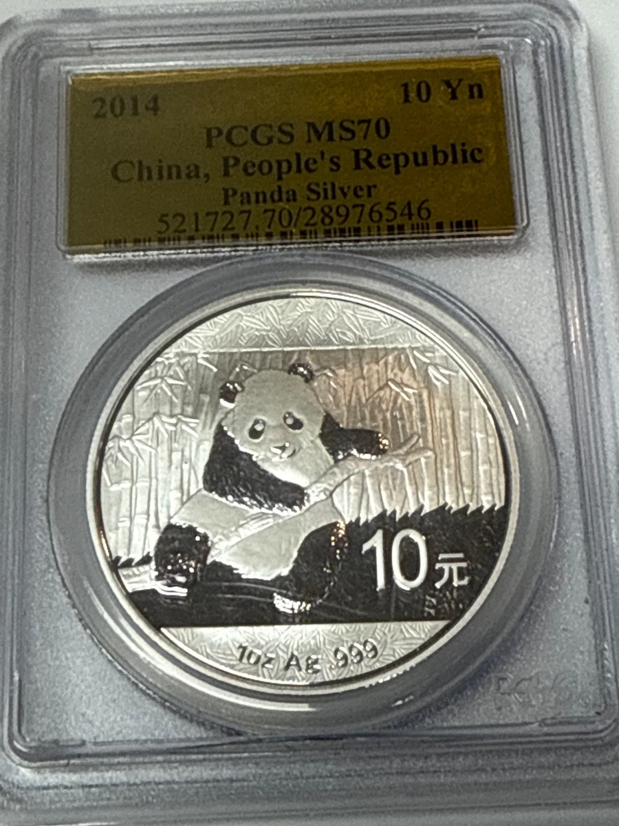 Chinese Panda MS 70 Graded 2014 Silver Bullion Coins for sale | eBay