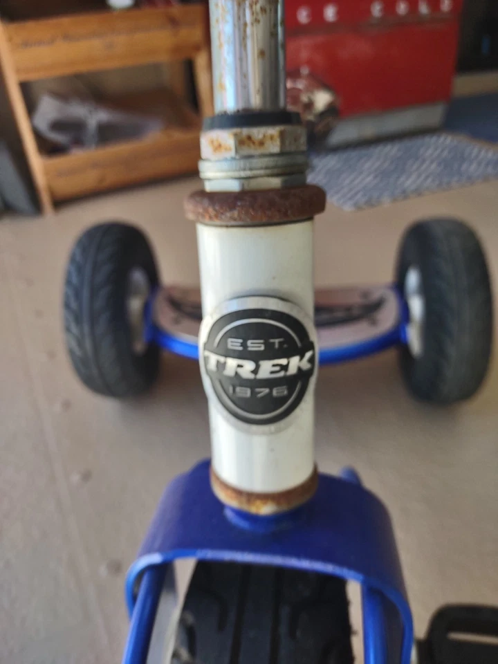 Trek Trikester Niños Triciclo Vintage Azul 3 Ruedas Bicicleta Estado Original #3 Foto 4 de 4