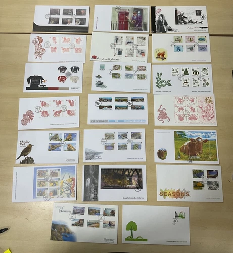 Guernsey first day covers. Up to 2018. 20 items. CW13