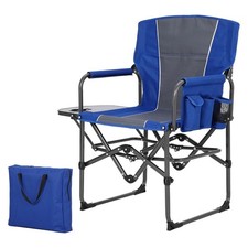 Oversized Directors Camping Chair Portable Folding Chair Support 400 lbs Outdoor