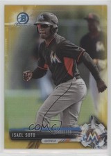 2017 Bowman Chrome Prospects Gold Refractor 34/50 Isael Soto #BCP129 3k7