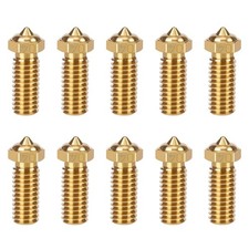 10PCS 0.4mm Brass Nozzles for QIDI X-Max 3, 3D Printer Parts Extruder Hotends No