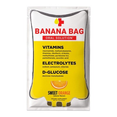 Banana Bag Oral Solution Recovery Packets   5 Servings (Pack of 1), Orange 